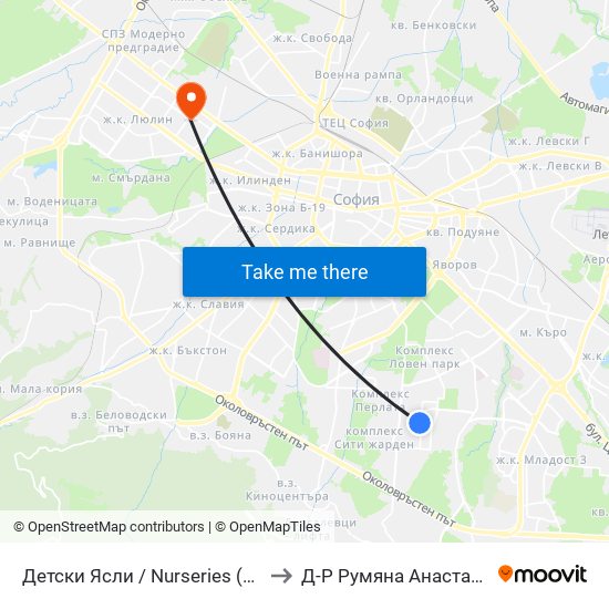 Детски Ясли / Nurseries (0534) to Д-Р Румяна Анастасова map