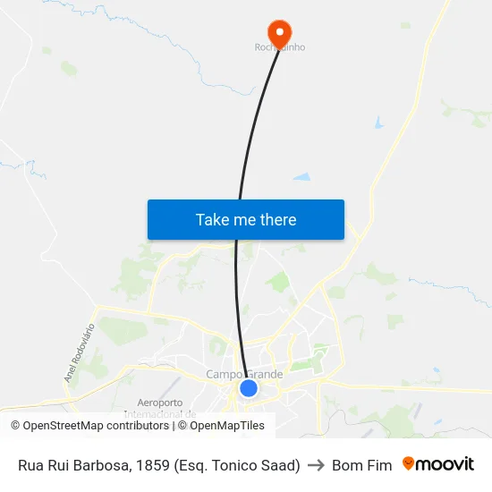 Rua Rui Barbosa, 1859 (Esq. Tonico Saad) to Bom Fim map