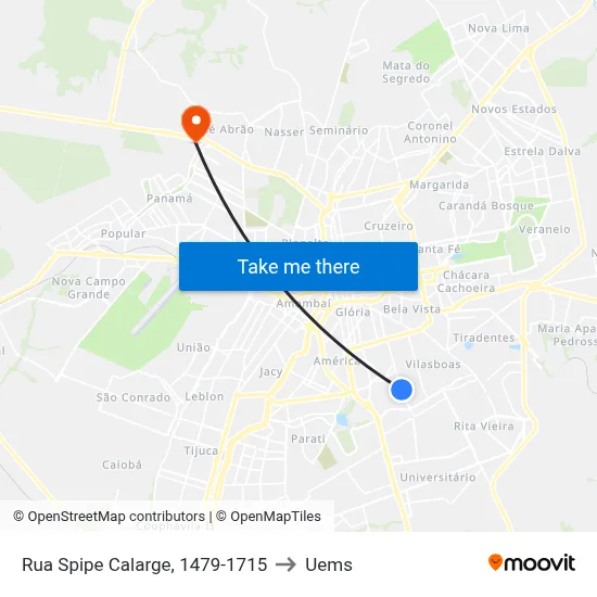 Rua Spipe Calarge, 1479-1715 to Uems map