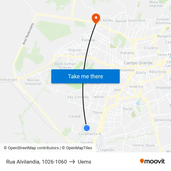 Rua Alvilandia, 1026-1060 to Uems map