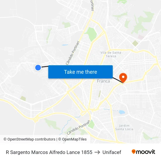 R Sargento Marcos Alfredo Lance 1855 to Unifacef map