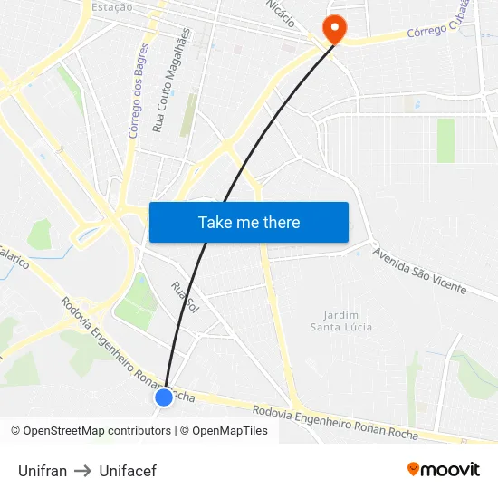 Unifran to Unifacef map