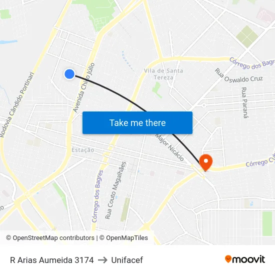 R Arias Aumeida 3174 to Unifacef map