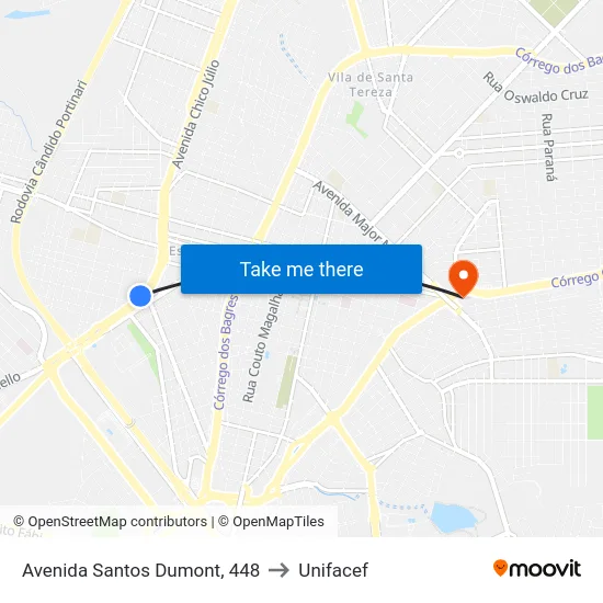 Avenida Santos Dumont, 448 to Unifacef map