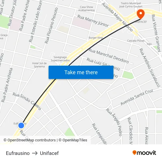 Eufrausino to Unifacef map