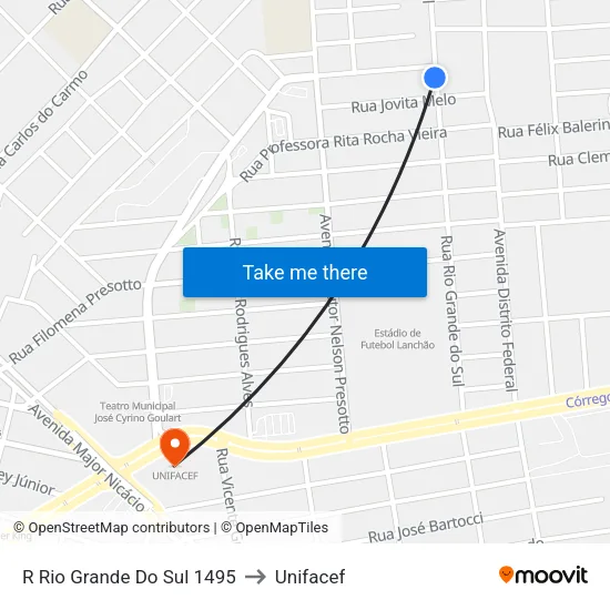 R Rio Grande Do Sul 1495 to Unifacef map