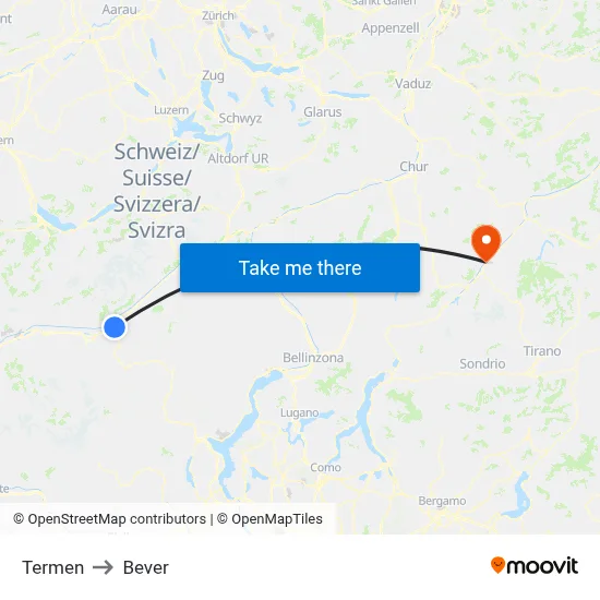 Termen to Bever map