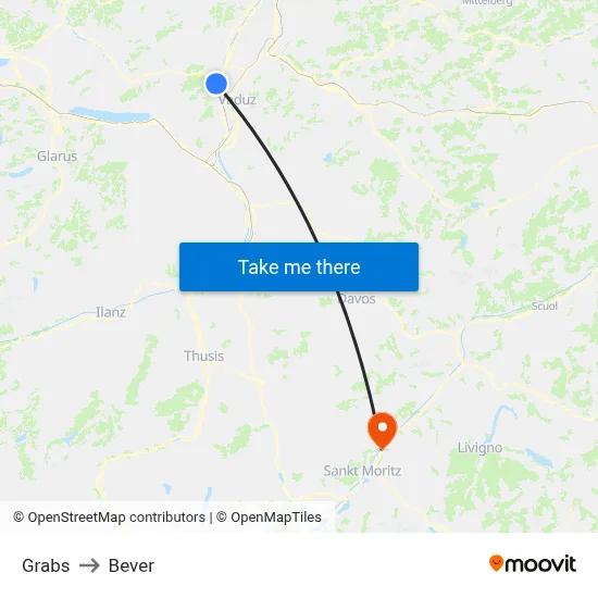Grabs to Bever map