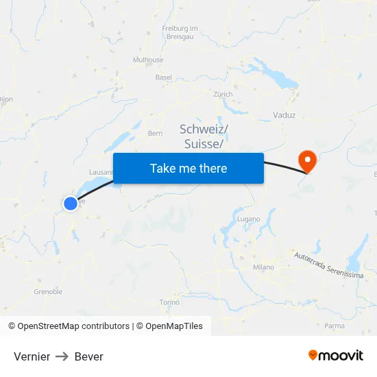 Vernier to Bever map
