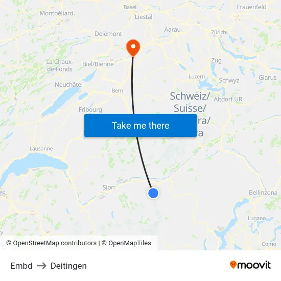 Embd to Deitingen map