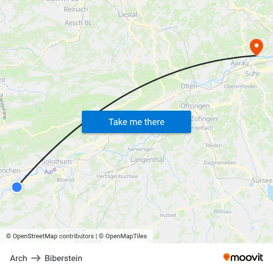 Arch to Biberstein map