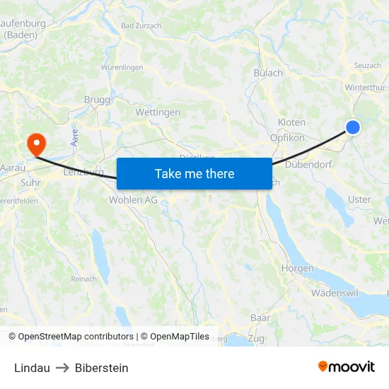 Lindau to Biberstein map
