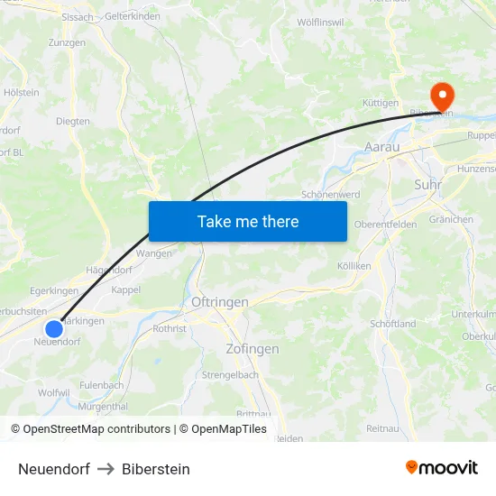 Neuendorf to Biberstein map