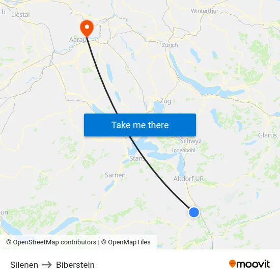 Silenen to Biberstein map