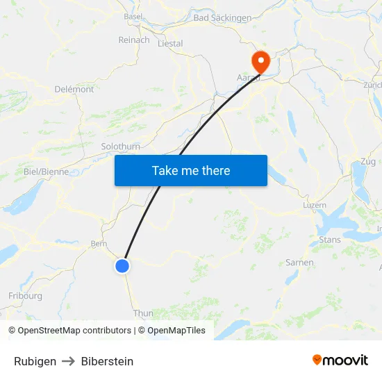 Rubigen to Biberstein map