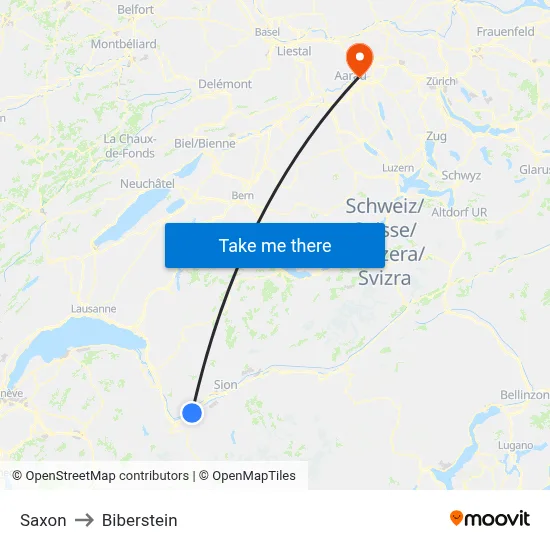 Saxon to Biberstein map