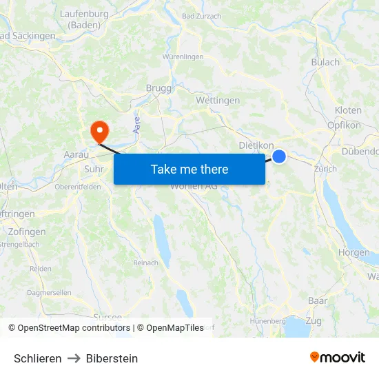 Schlieren to Biberstein map