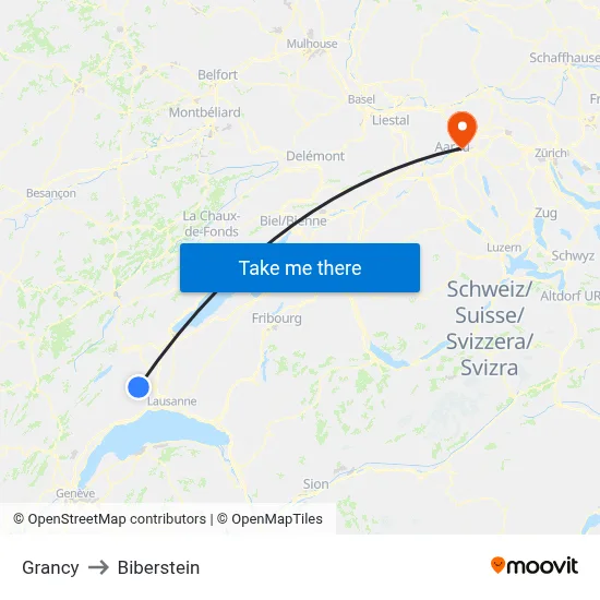 Grancy to Biberstein map