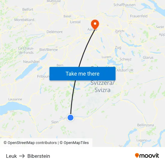 Leuk to Biberstein map
