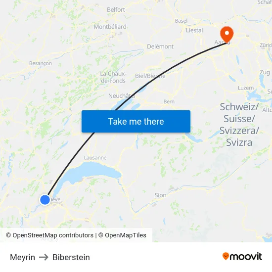 Meyrin to Biberstein map