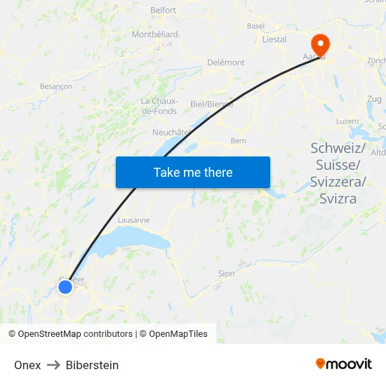 Onex to Biberstein map