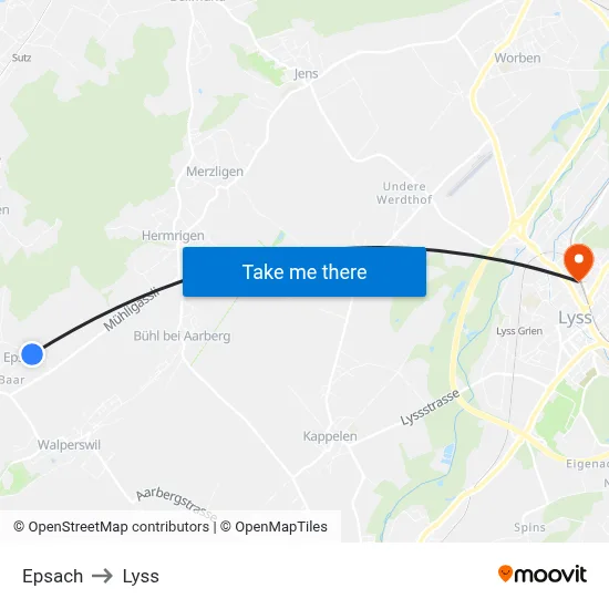 Epsach to Lyss map