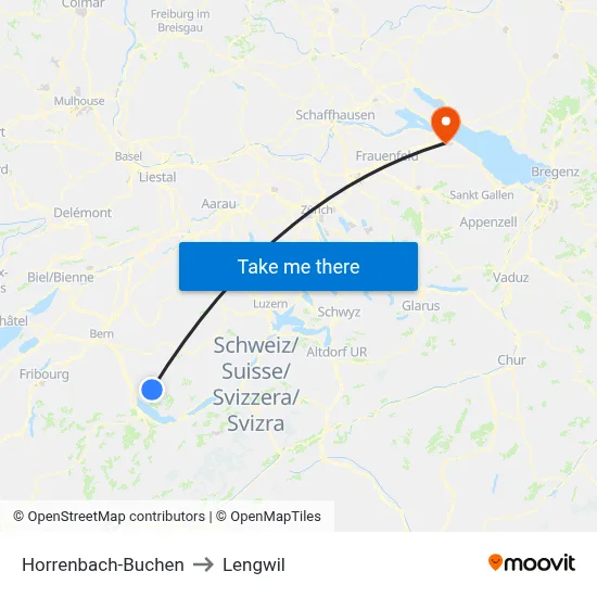 Horrenbach-Buchen to Lengwil map