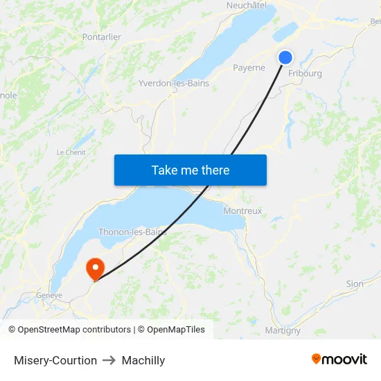 Misery-Courtion to Machilly map