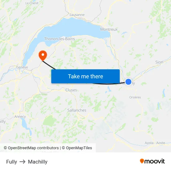 Fully to Machilly map