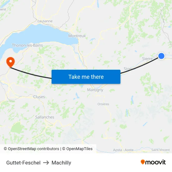 Guttet-Feschel to Machilly map