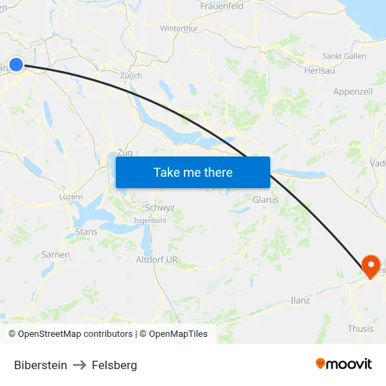 Biberstein to Felsberg map