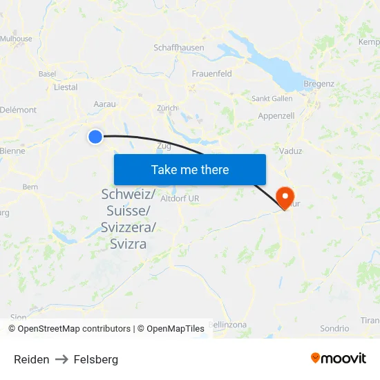 Reiden to Felsberg map