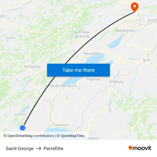 Saint-George to Perrefitte map