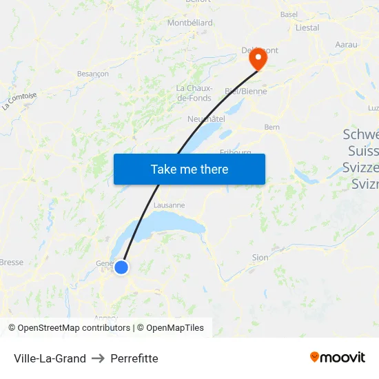 Ville-La-Grand to Perrefitte map