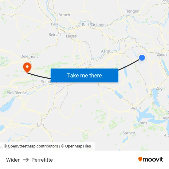Widen to Perrefitte map