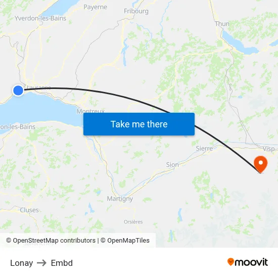 Lonay to Embd map