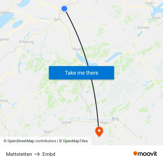 Mattstetten to Embd map