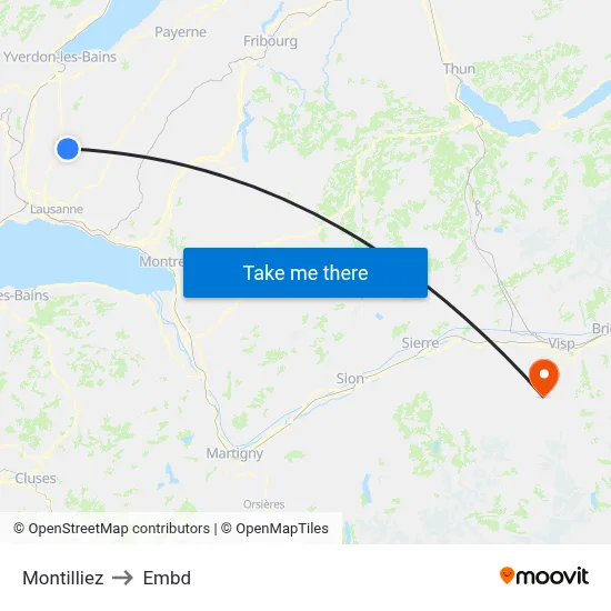 Montilliez to Embd map