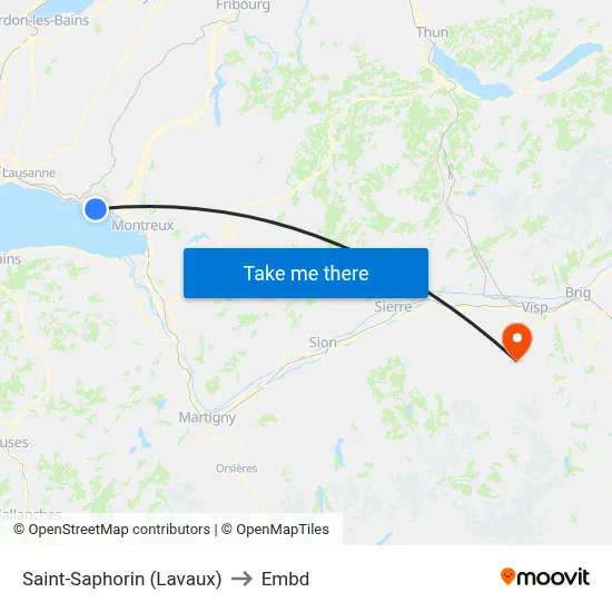 Saint-Saphorin (Lavaux) to Embd map