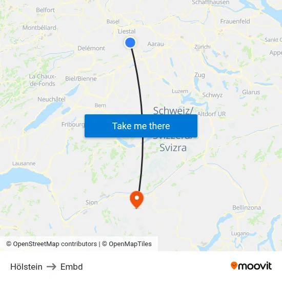 Hölstein to Embd map