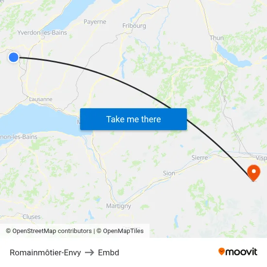 Romainmôtier-Envy to Embd map