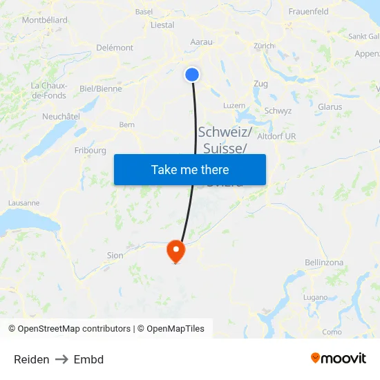 Reiden to Embd map