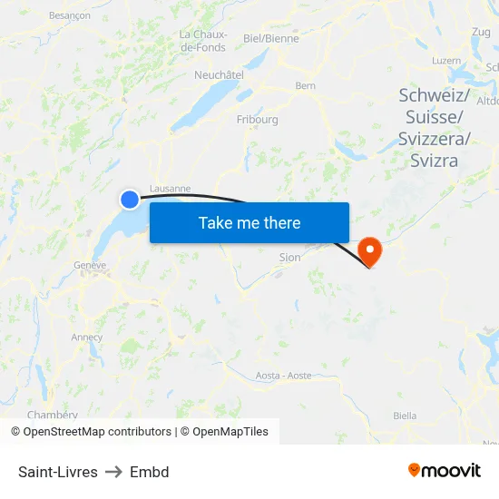 Saint-Livres to Embd map