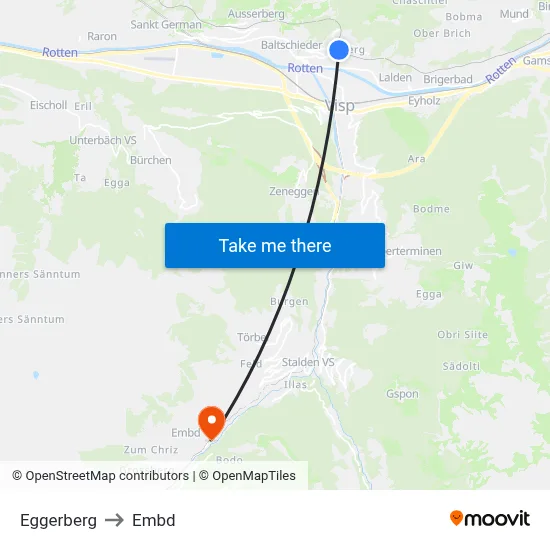 Eggerberg to Embd map
