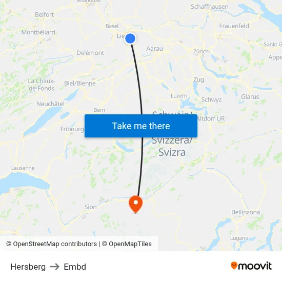 Hersberg to Embd map