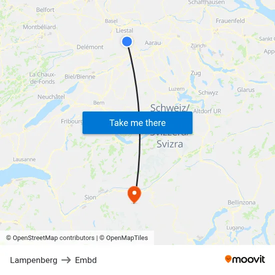 Lampenberg to Embd map