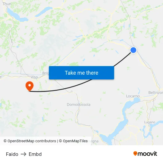 Faido to Embd map
