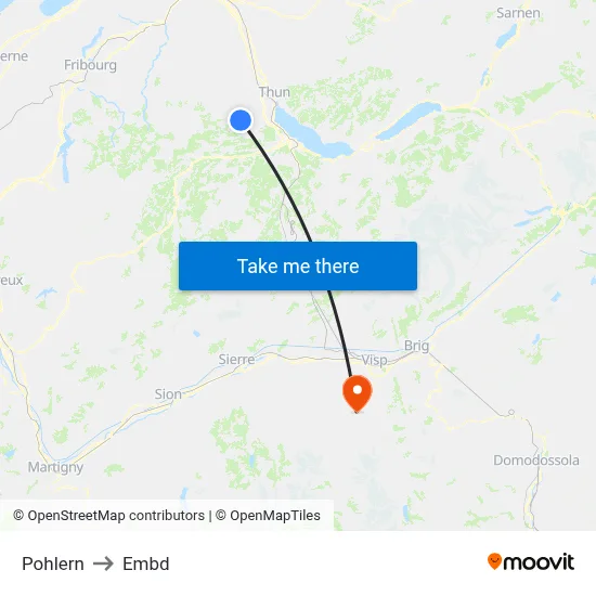 Pohlern to Embd map