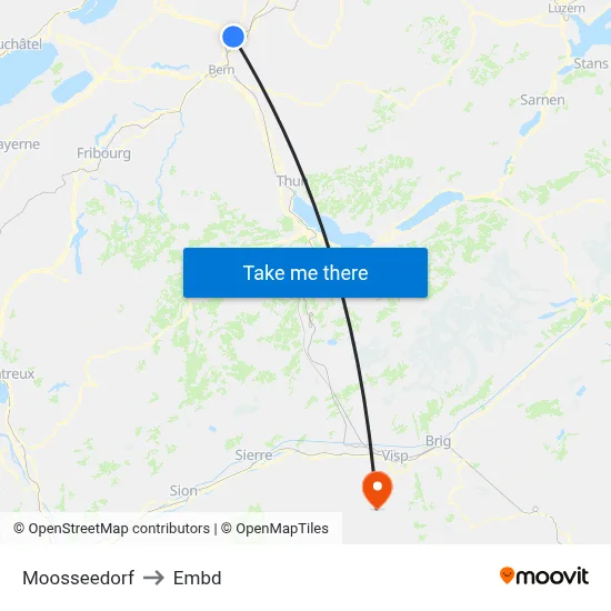 Moosseedorf to Embd map