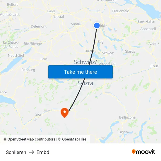 Schlieren to Embd map